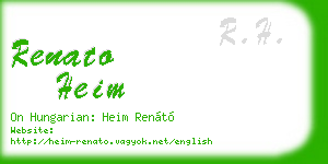 renato heim business card