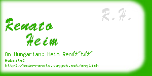 renato heim business card